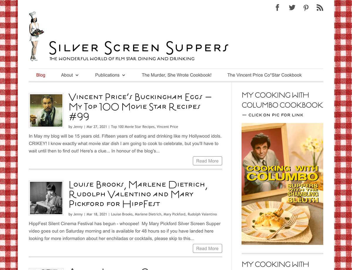 Silver Screen Suppers desktop screenshot